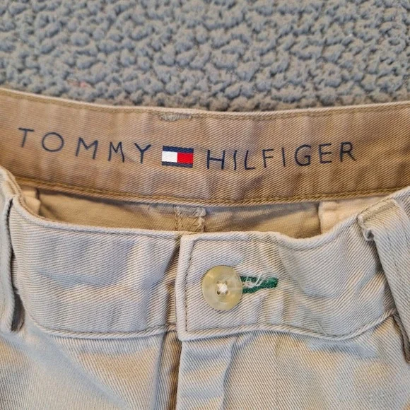 Tommy Hilfiger Pants 36x30 Beige 100% Cotton - Picture 3 of 12